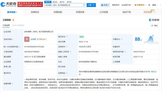 招商创科加码电子信息赛道 深圳新设亿元级软硬件公司